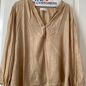 Velvet by Graham & Spencer Tops | Viscose Gold blouse | Color: Gold | Size: S